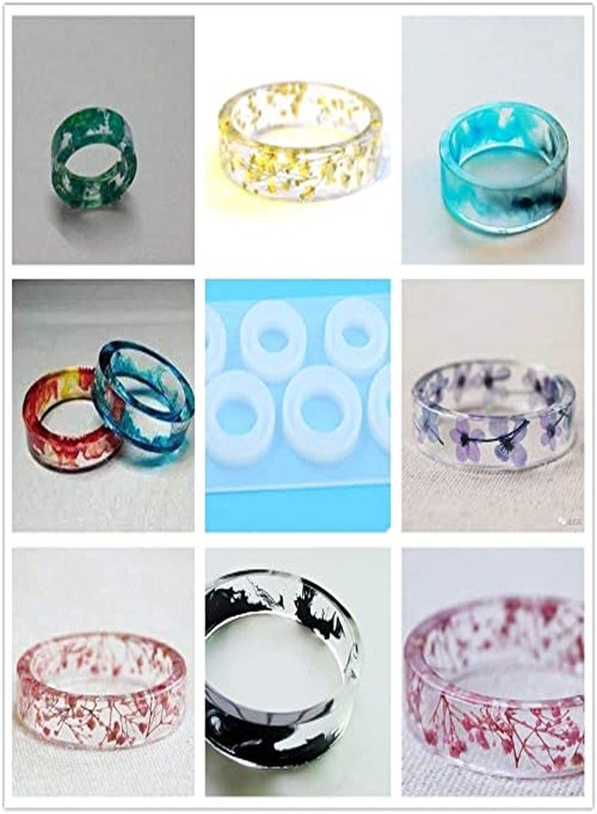 SNOOGG Silicone Pack 3 Ring Mold, 15mm to 22mm Ring Jewelry Casting Mold, Easy De-Molding, Modern Style, Perfect for Resin Art, Adult, Female, All Seasons - Image 3